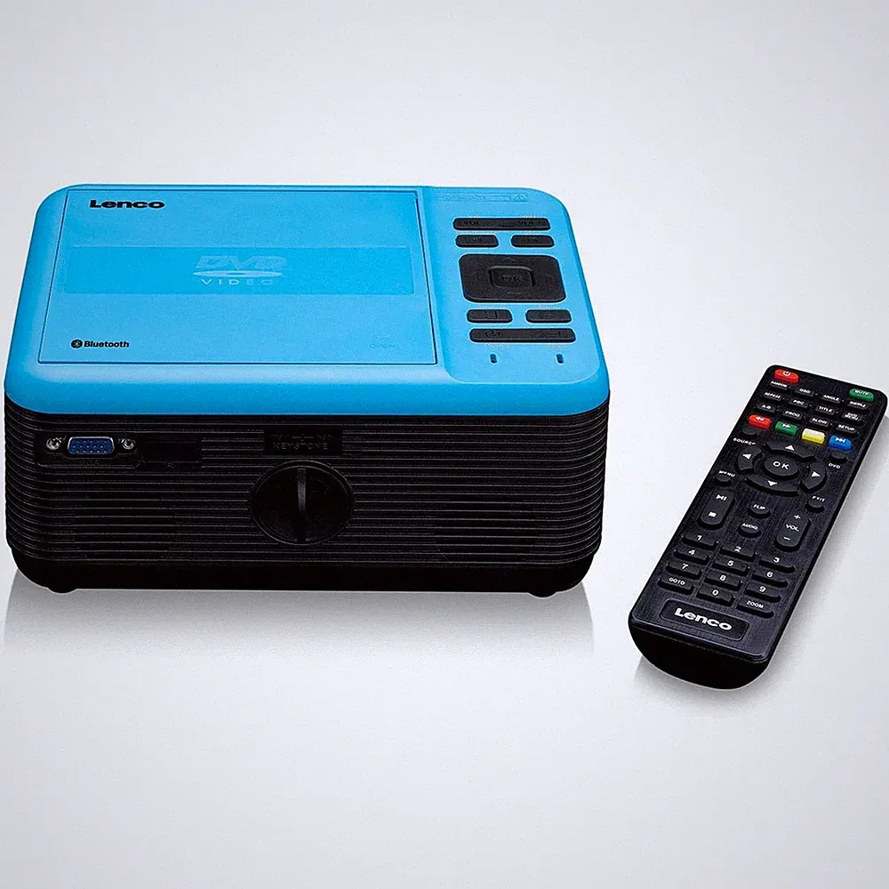 Lenco LPJ-500BU - LCD-Projektor - DVD/Bluetooth - Bis zu 250 cm Projektionsgröße