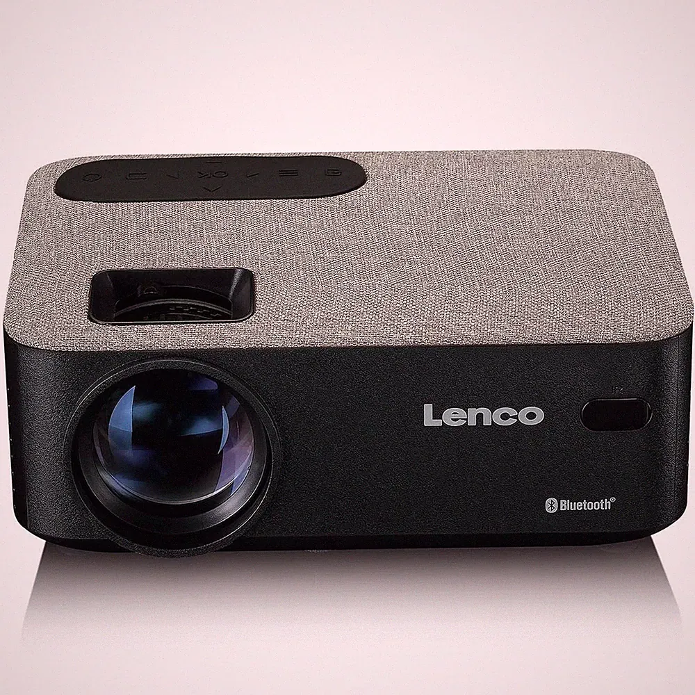 Lenco LPJ-700BKGY - LCD-Projektor mit Bluetooth - Bis zu 400 cm Projektionsgröße