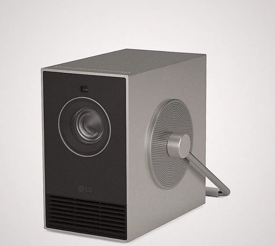 LG CineBeam Qube HU710PB 4K RGB Laser Projektor 120" 500 ANSI Heimkino