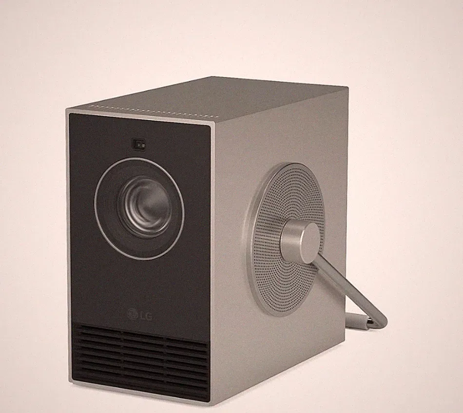 LG CineBeam Qube HU710PB 4K RGB Laser Projektor 120" 500 ANSI Heimkino