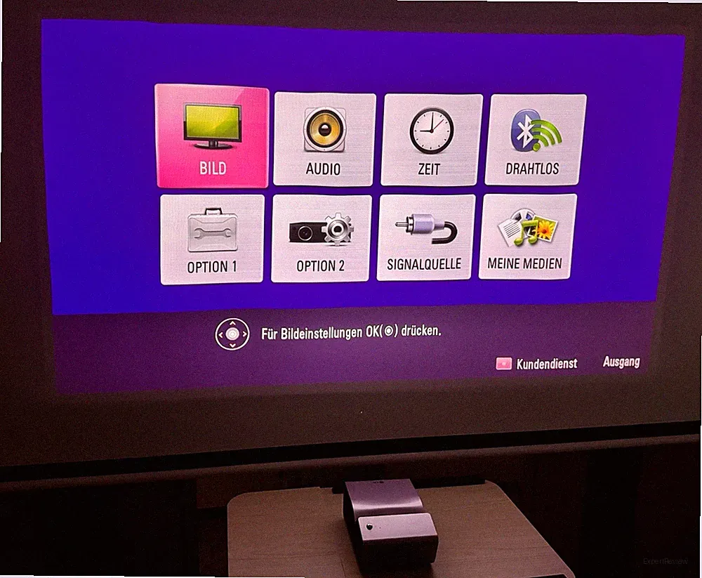 LG PH450UG Akku 3D LED Ultrakurzdistanz Beamer