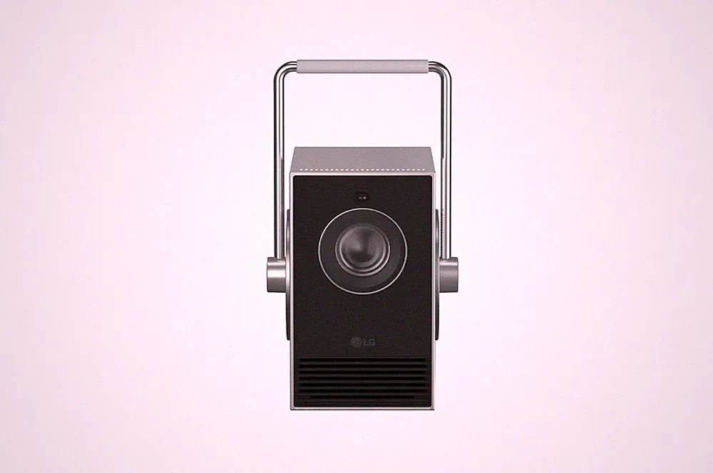 LG PU600U CineBeam Q Mini 4K UHD Projektor 600 ANSI Lumen RGB‑Laser