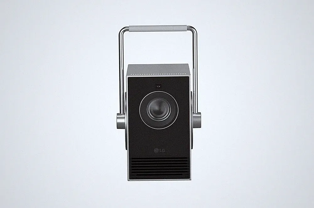 LG PU600U CineBeam Q Mini 4K UHD Projektor 600 ANSI Lumen RGB‑Laser