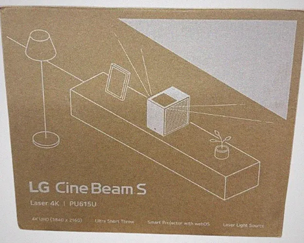 LG PU615U CineBeam Mini Ultrakurzdistanz UHD Beamer DLP 500 ANSI-Lumen HDR eARC