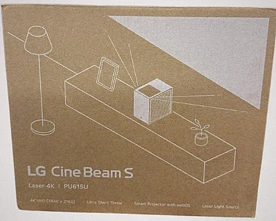 LG PU615U CineBeam S 4K UHD DLP Ultrakurzdistanz Beamer 500 ANSI-Lumen 100 Zoll