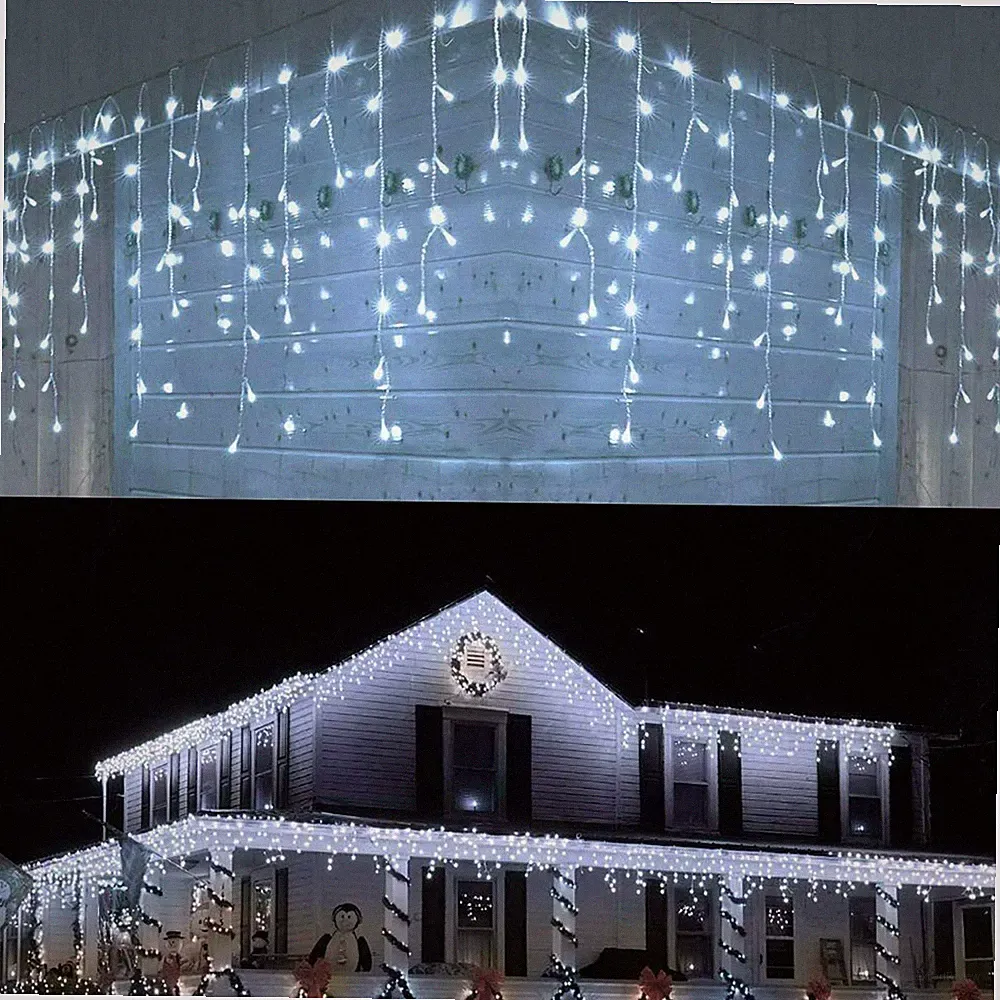 LICHTZELT AUSSEN 120 LED WEIHNACHTEN KALTWEISS FEST BLINKEND 3 METER