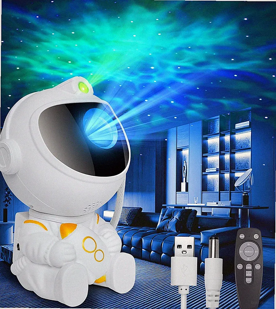 LITOHOM Astronaut Galaxie Projektor Nebel LED Nachtlicht Fernbedienung Timer Kinder Geschenk