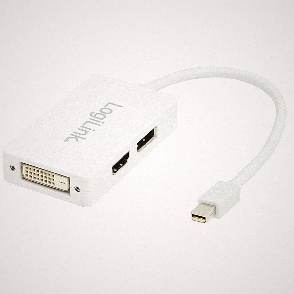 Logilink mini DisplayPort > DVI, DisplayPort, HDMI - Adapter Beamer TV MacBook