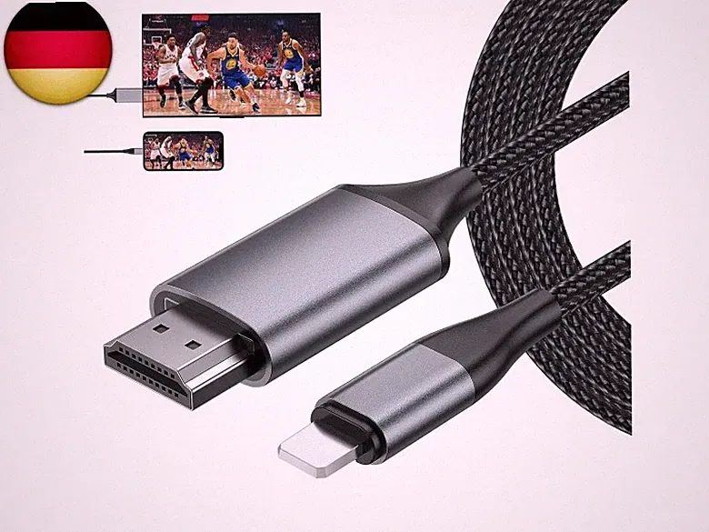 lulaven HDMI Kabel für iPhone PAD Pod zu TV Monitor Beamer,digitales HDMI