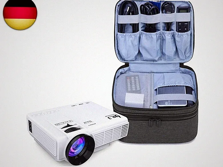 Luxja Beamertasche für Mini Beamer, Projektor Tasche Kompatibel mit APEMAN