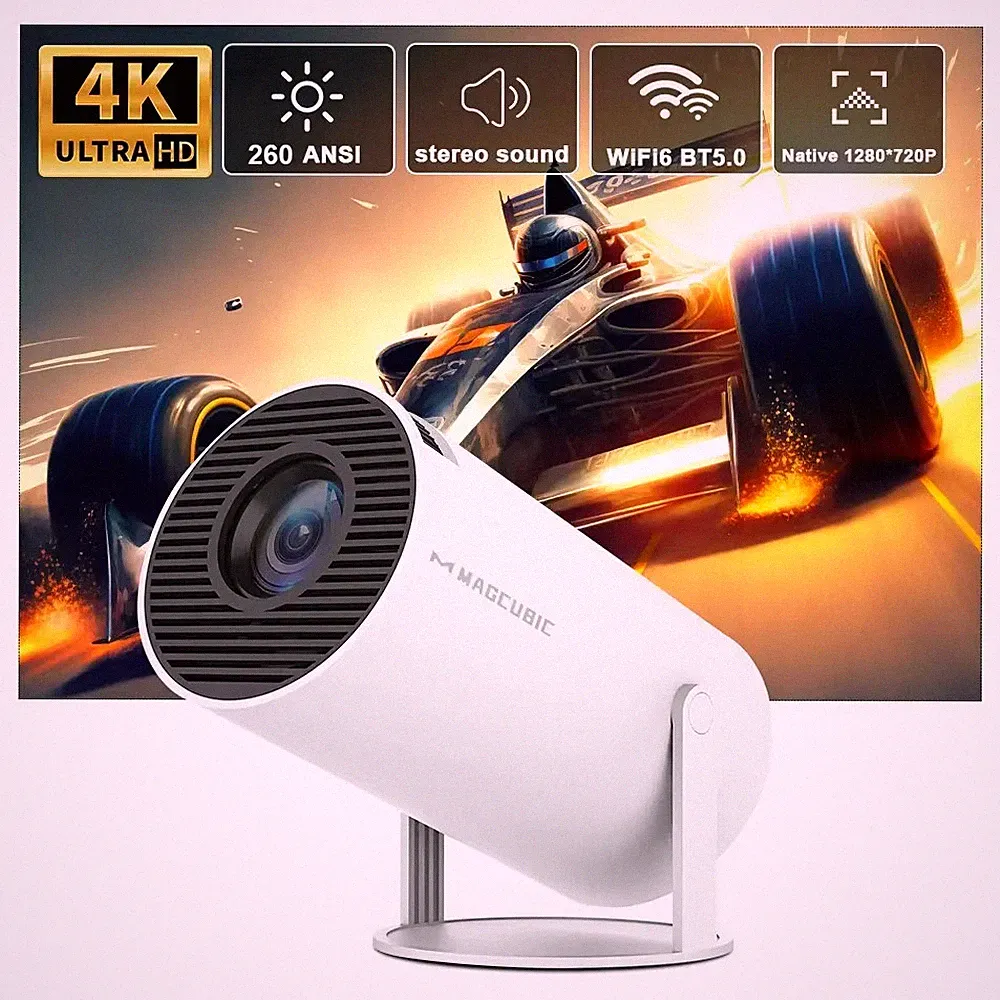 Magcubic HY300 Pro Android 11 260ANSI Dual WiFi6 BT5.0 1080P Home 4K Projektor