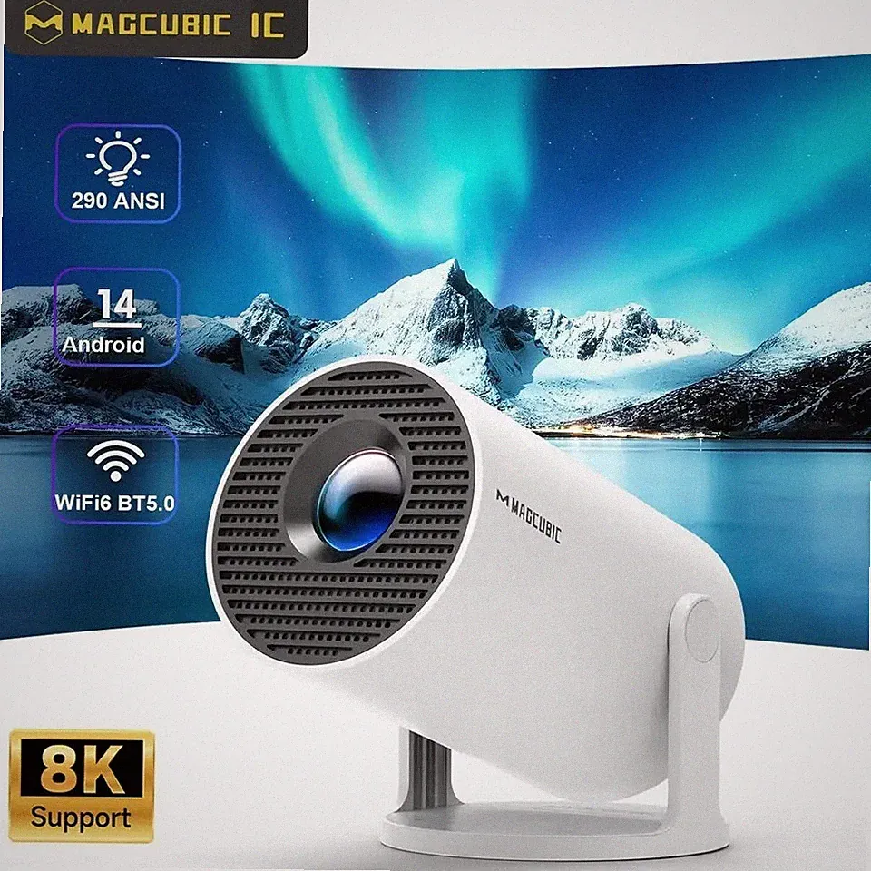 Magcubic HY300 Pro Beamer Android 14 290 ANSI 720P HD WiFi 6 Bluetooth 5.4