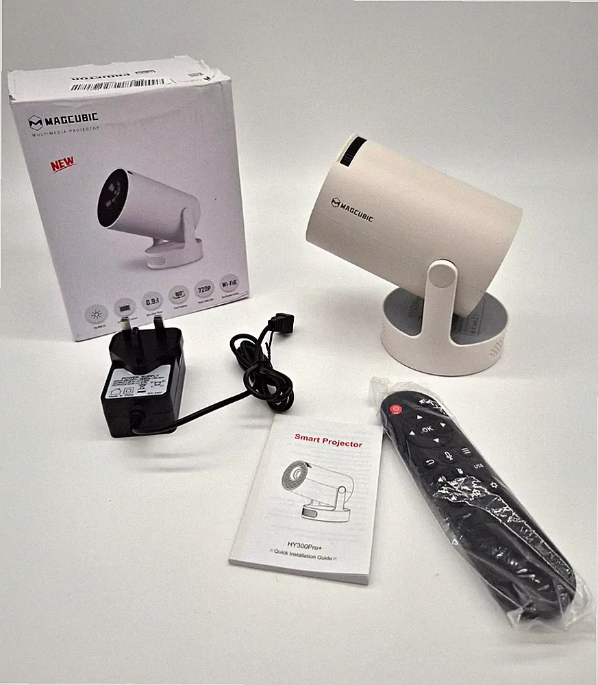 Magcubic HY300 Pro+ LCD Smart Projektor 720p/1080p WLAN HDMI USB Weiß