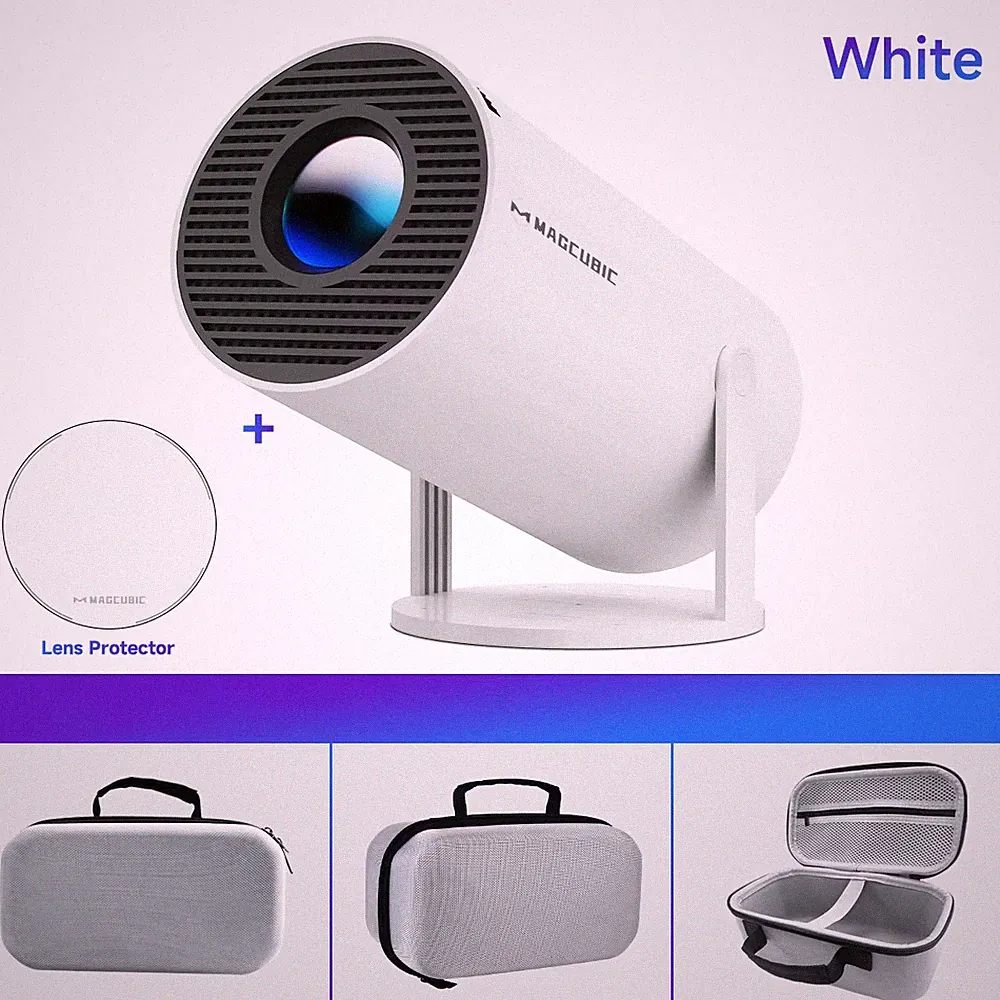 Magcubic HY300 Pro: Tragbarer 4K Heimkino-Projektor / Android 11 & Bluetooth 5.0