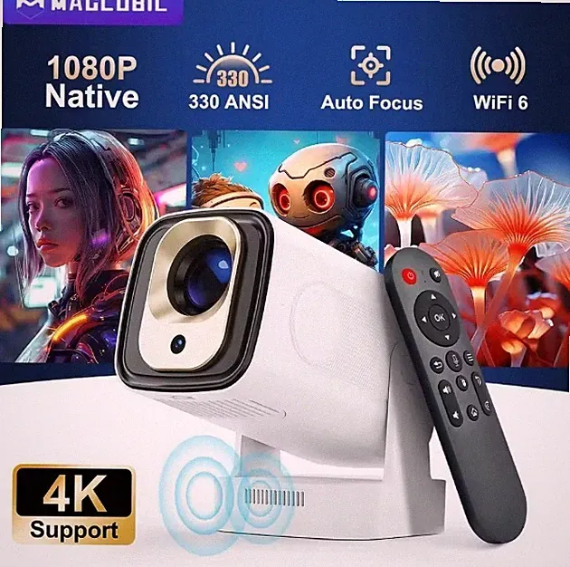 Magcubic HY310 4K Beamer: Native 1080P Autofokus Android 11 Heimkino