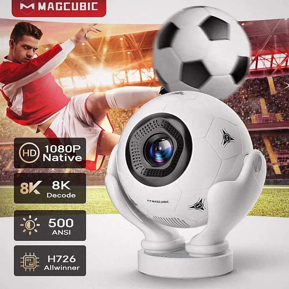 Magcubic HY320F 8K Mini Beamer Android 14 WiFi6 BT5.4 500ANSI Heimkino EU