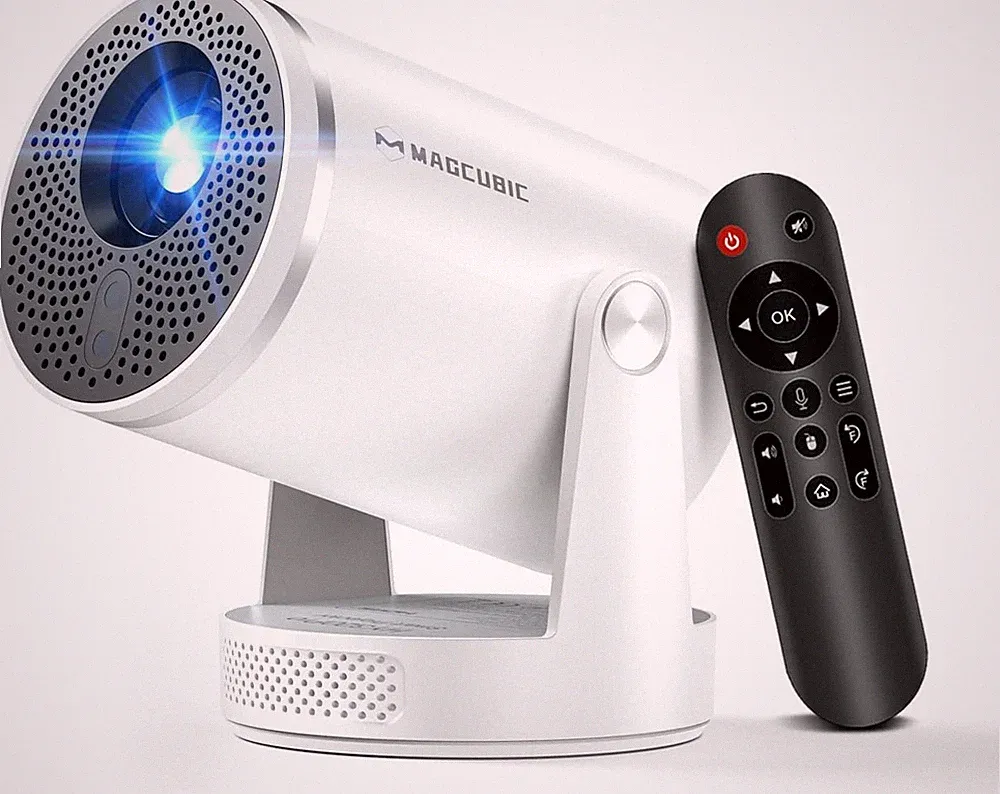Magcubic HY320Pro Mini Beamer 4K 1080p Tragbar, 400 ANSI Lumen, Wi-Fi 6, 10000:1
