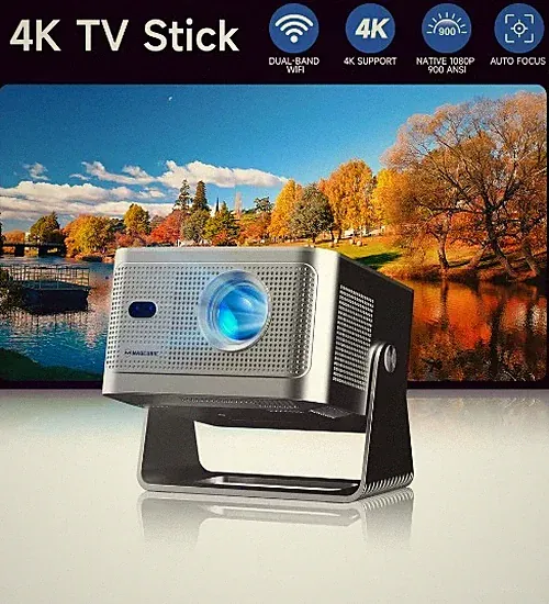 Magcubic HY350GTV 900 ANSI Beamer mit Google TV OS 1080p Native Projector