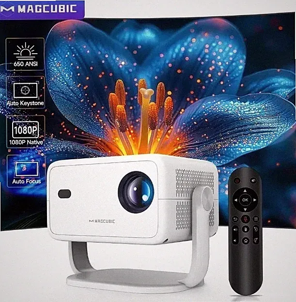 Magcubic L018 4K Projektor: Native 1080P 650ANSI Autofokus Android Smart Cinema