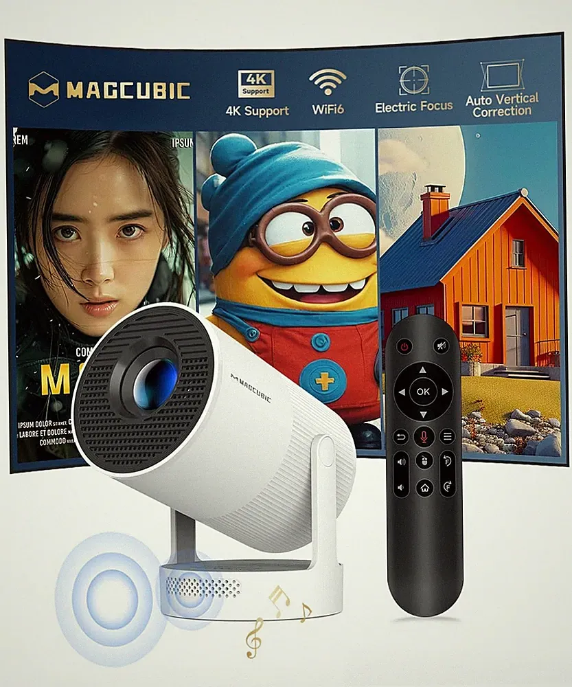 Magcubic Mini 4K Smart Projector mit elektrischem Fokus für Heimkino Genuss