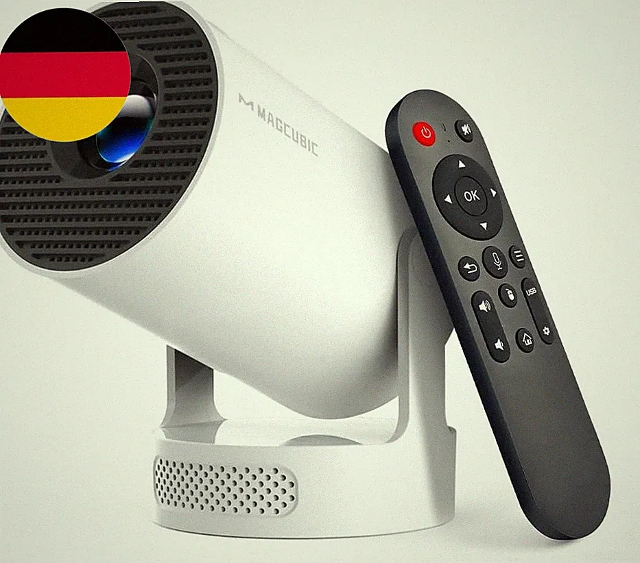 Magcubic Mini Beamer, 4K FHD 1080P Unterstützt Smart Beamer | Auto Trapezkorrekt
