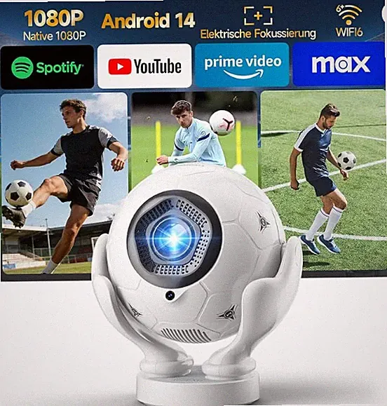 Magcubic Mini Beamer 4K, mit Native 1080P Full HD & 400 ANSI Lumen