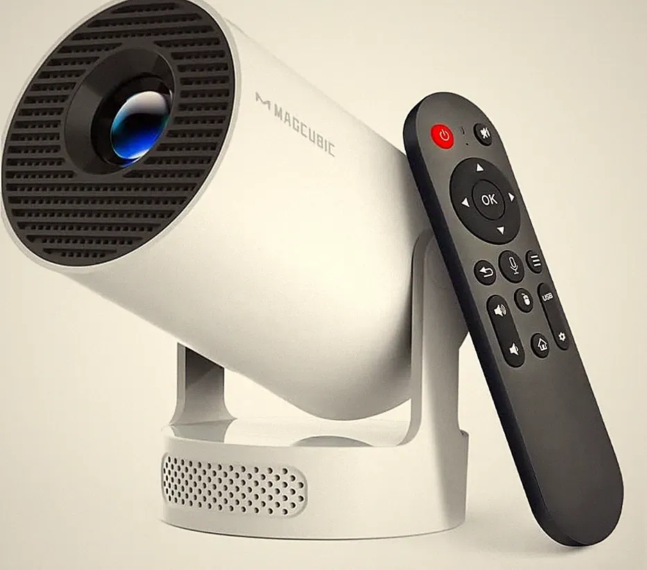 Magcubic Mini Beamer HY300Pro 4K FHD Tragbar Smart Projektor Weiß 200 Lumen
