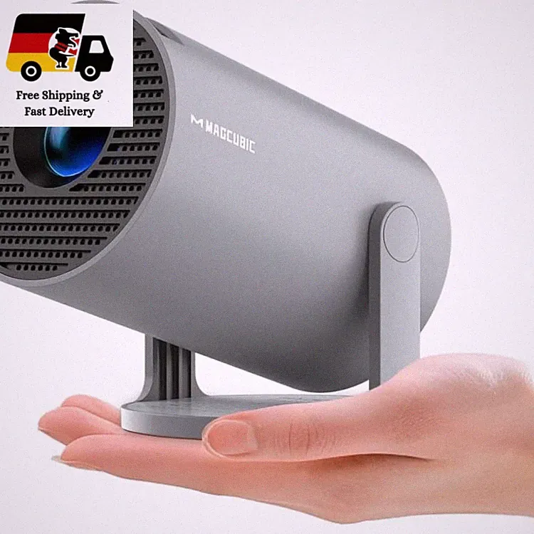 Magcubic Mini Beamer Projektor 4K WiFi 6 BT 5, 180 Drehung, 35-135 Zoll, 94.8*17