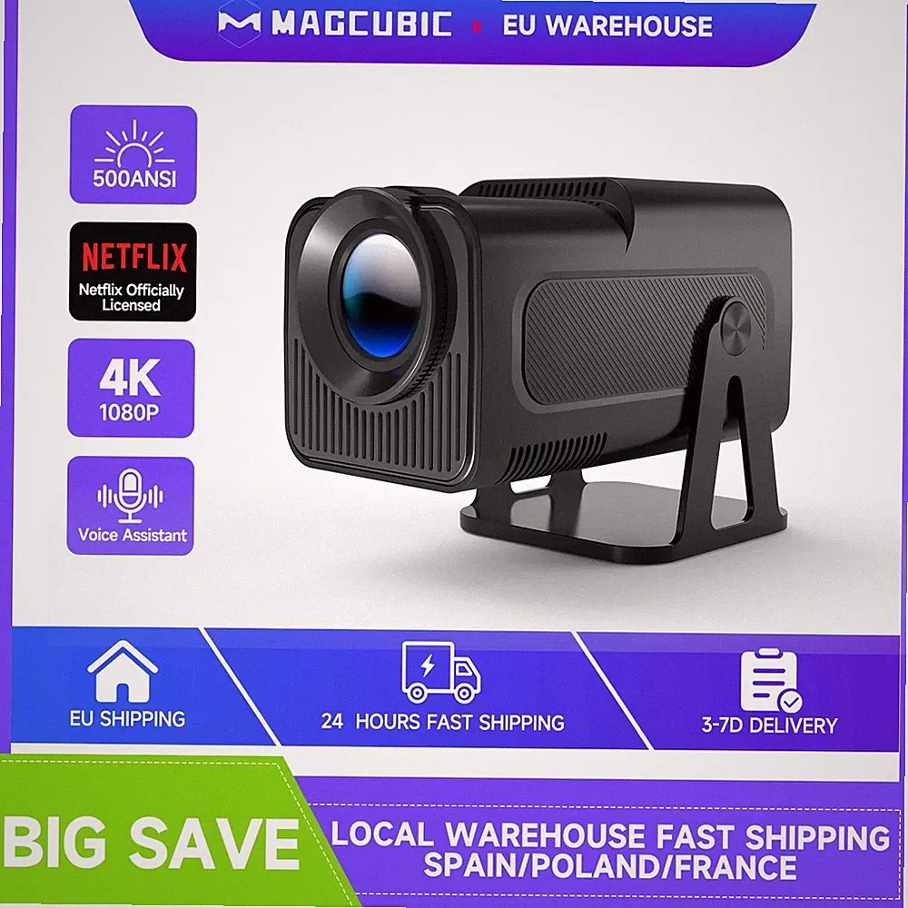 Magcubic Mini Netflix Lizenzierter Projektor mit Wifi BT5.2 1080P HY320