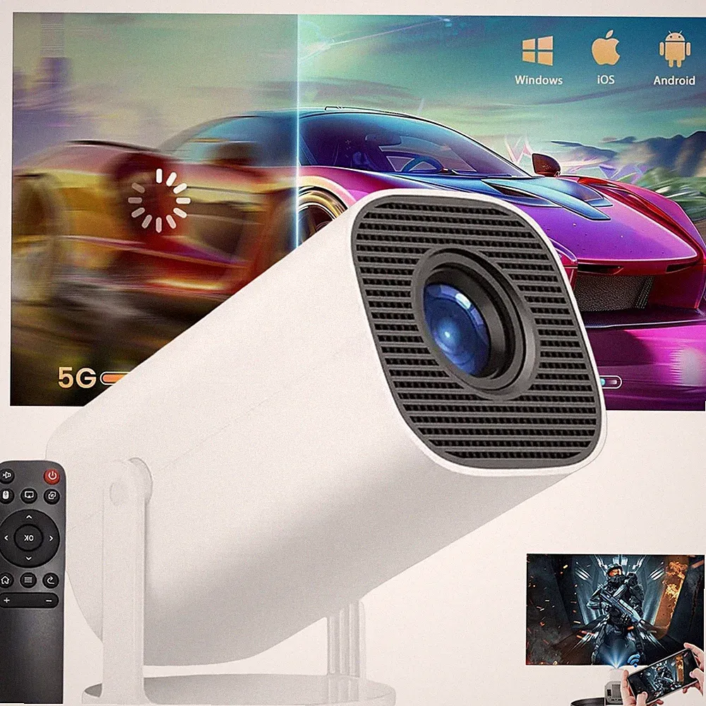 Mini 1080P Beamer HD Projektor 5G WiFi Heimkino Bluetooth Tragbar Taschenkino DE