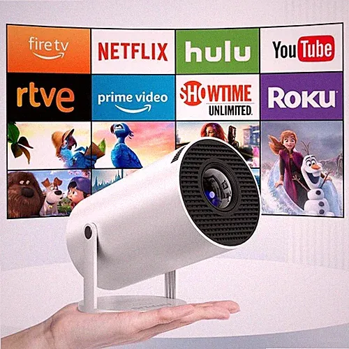 Mini Beamer 1080 UHD Android TV WiFi Bluetooth tragbarer Heimkino Projektor