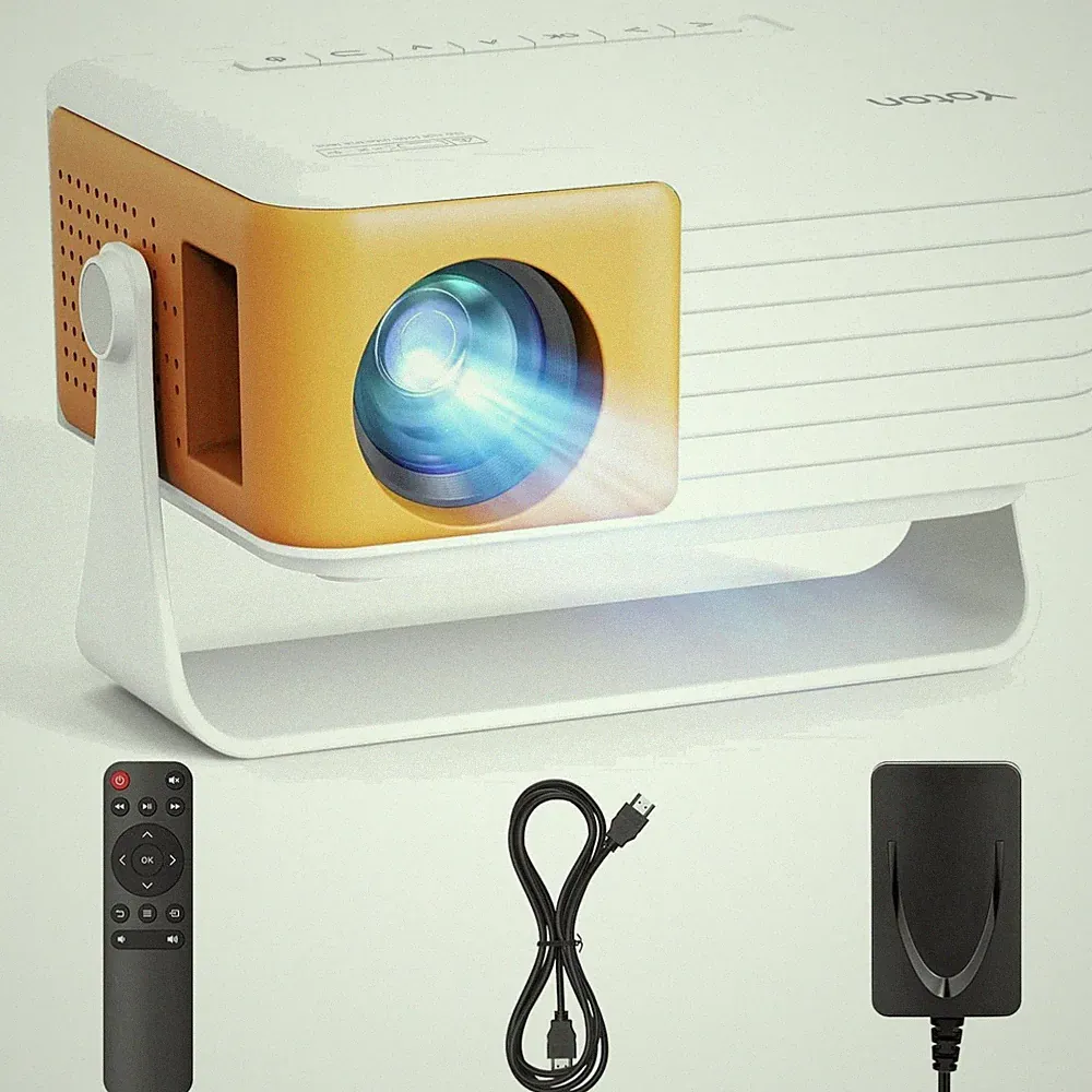 Mini Beamer 1080P 15000Lumen Tragbar HDMI USB Smartphone Heimkino