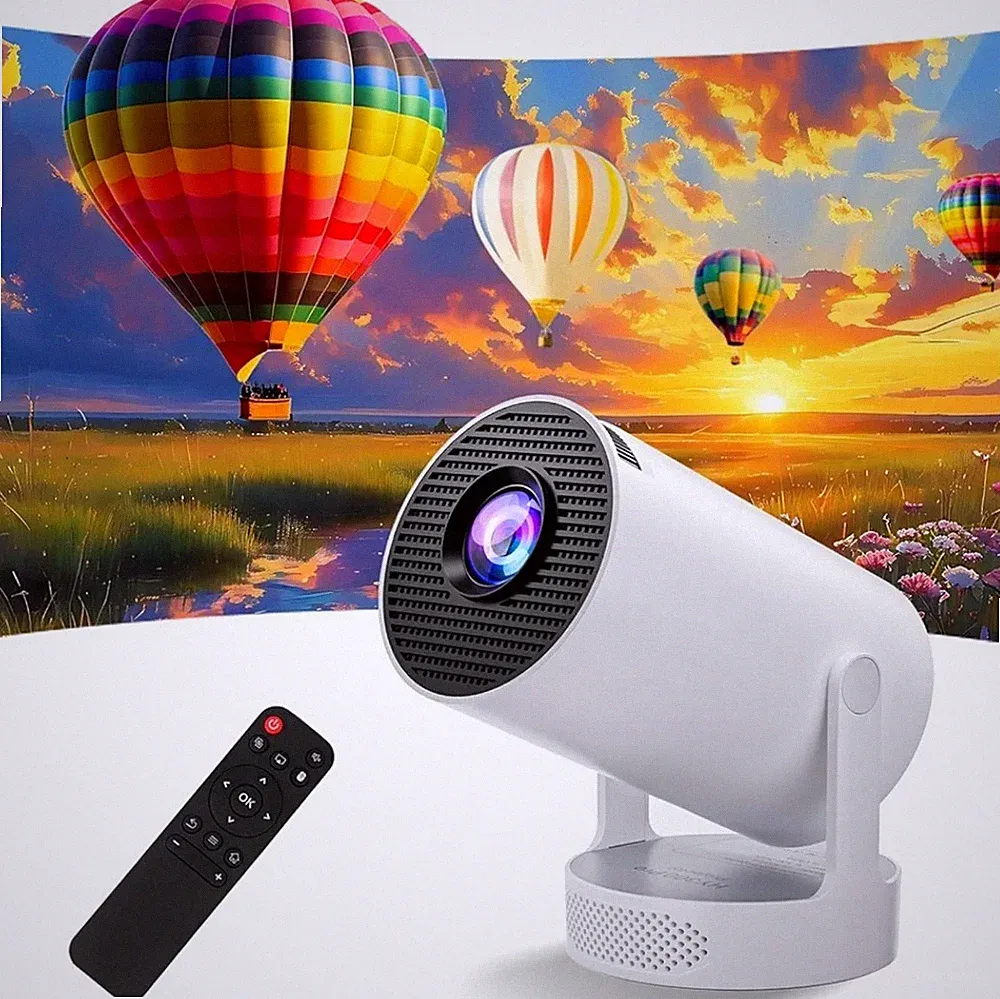 Mini Beamer 1080P FHD mit Android 11, 4K unterstützt, 320 ANSI Lumen, HiFi...