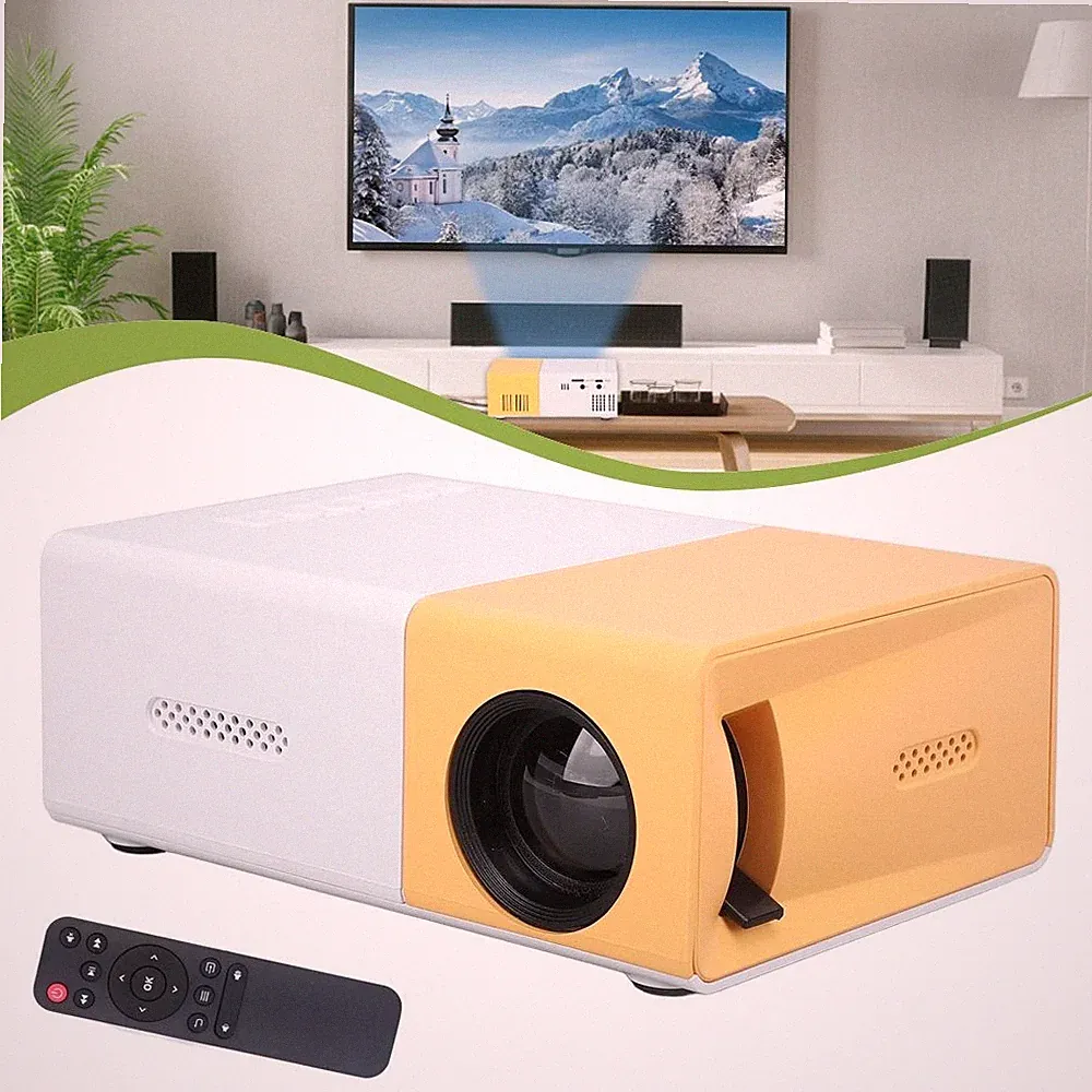 Mini Beamer 1080P Full HD Beamer Tragbarer Outdoor Projektor Videoprojektor