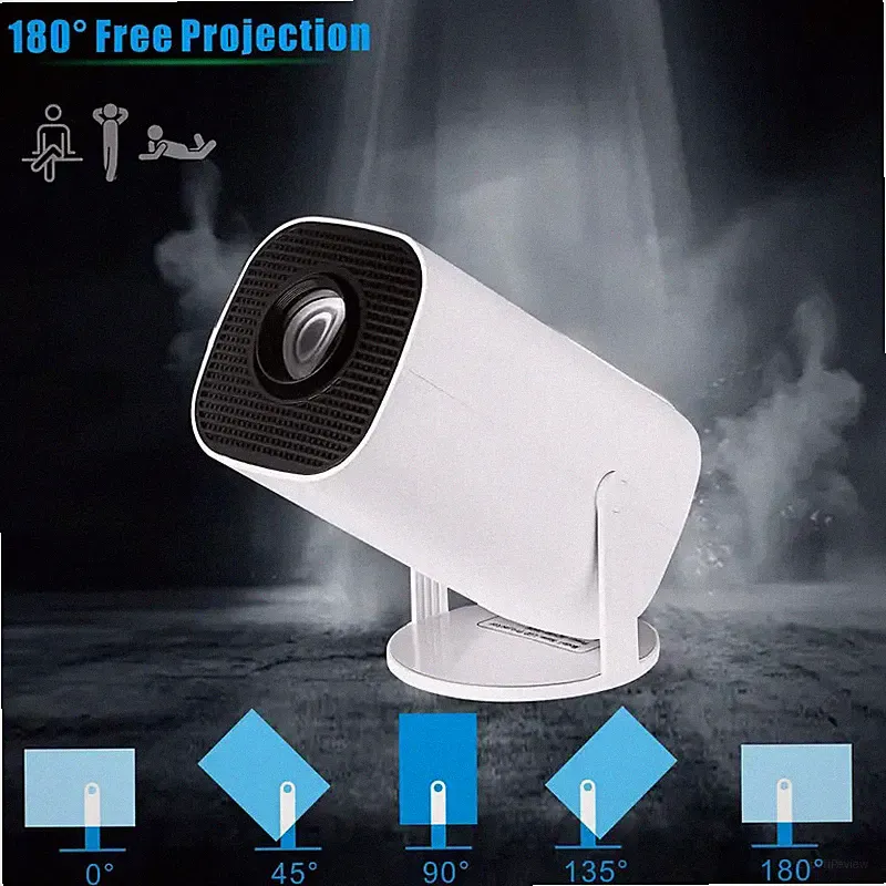 Mini Beamer 1080P UHD Heimkino Projektor 5G WiFi Bluetooth Android Taschenkino