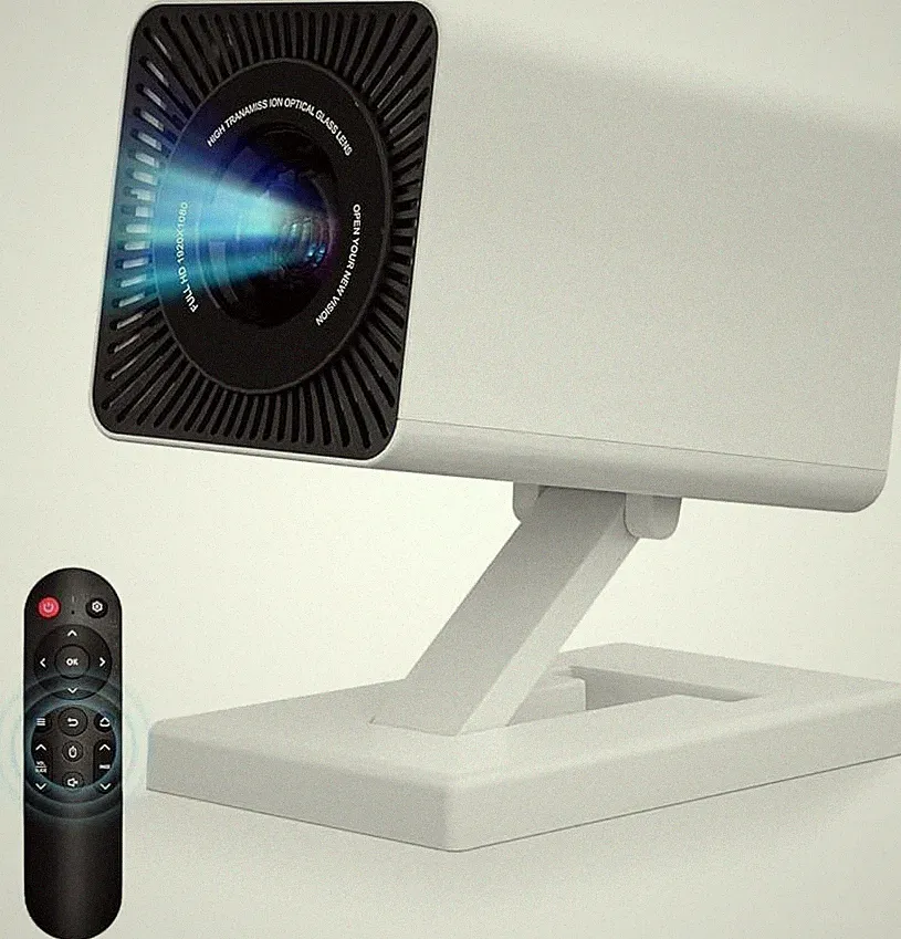 Mini Beamer 4K 1080P WLAN6 Bluetooth Auto Trapezkorrektur Tragbarer Projektor La