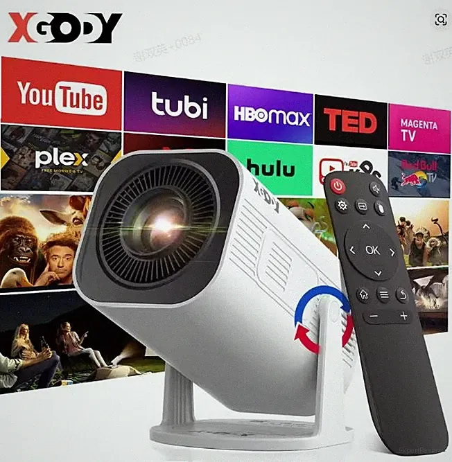 Mini Beamer 4K 5G UHD Heimkino Projektor LCD WiFi Bluetooth Android Taschenkino