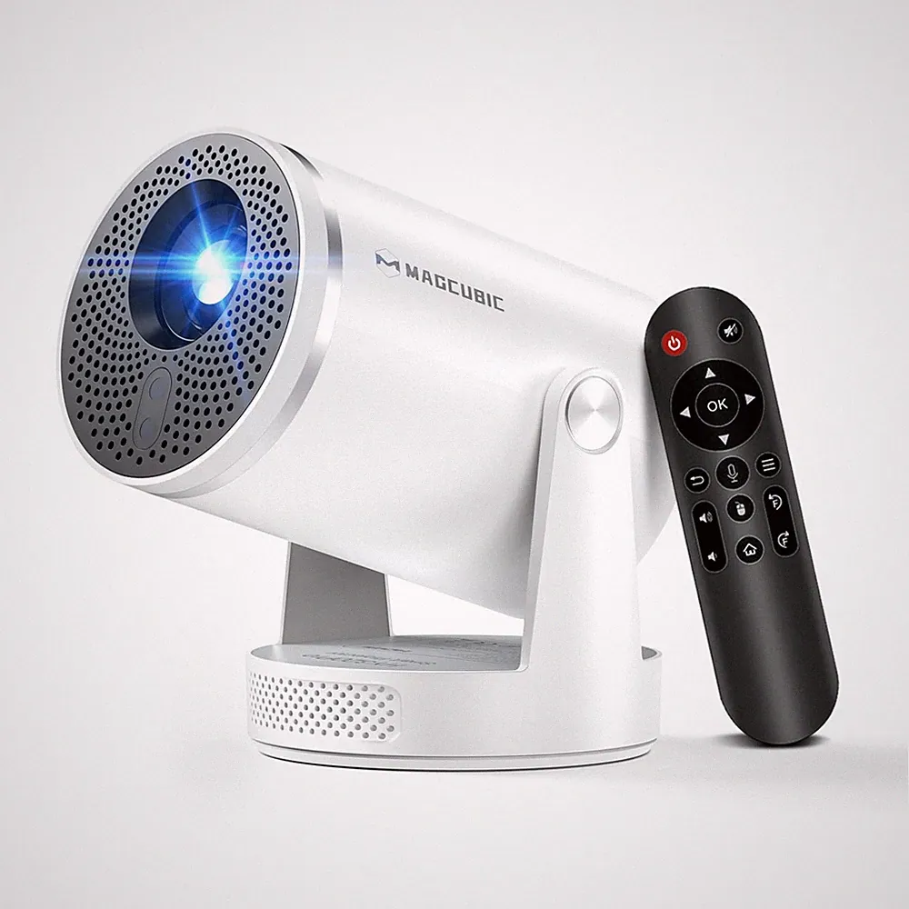 Mini Beamer 4K HY320 Pro mit Auto-Fokus, 1080p Auflösung für Kino & Büro