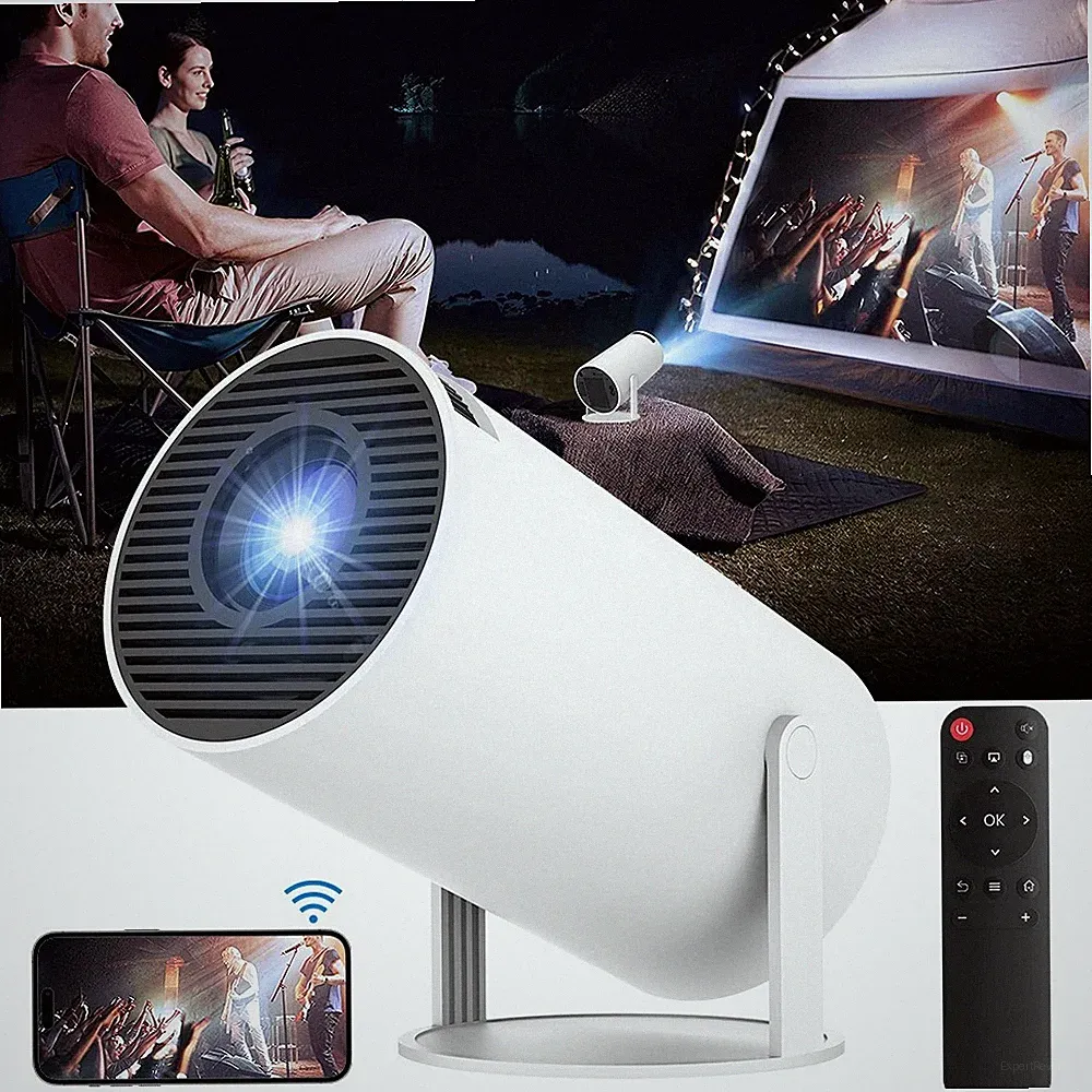 Mini Beamer 4K UHD Heimkino Projektor LED 5G WiFi Bluetooth Android Taschenkino`