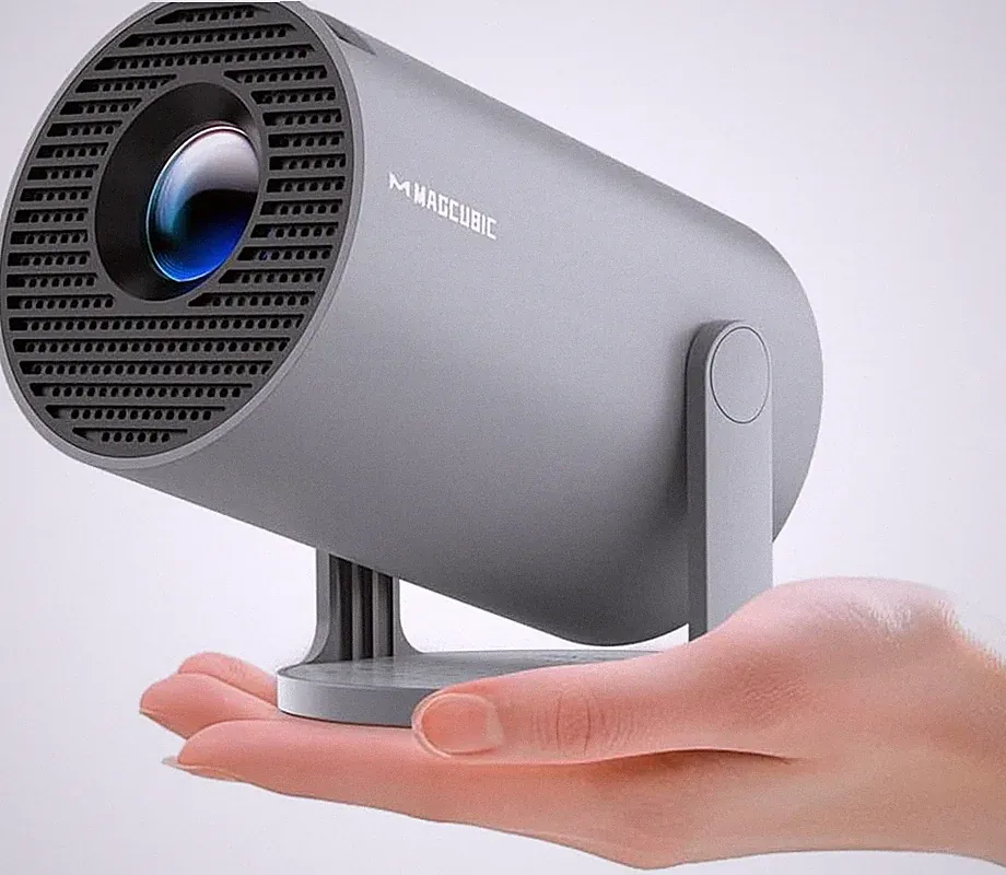 Mini Beamer 4K Unterstützt | Smart Projector 5G Wifi 6 BT 5.4, Mini Projektor Fu