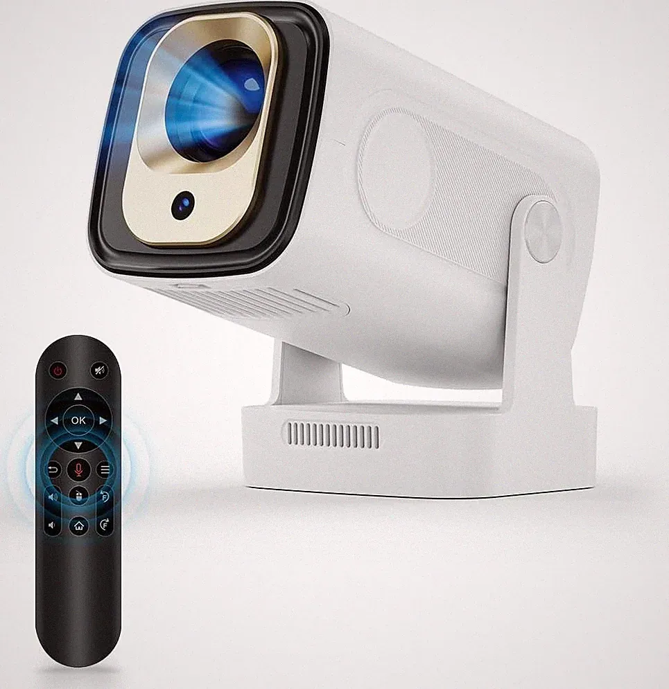 Mini Beamer 4K Unterstützung 1080P Autofokus Heimkino WiFi6 BT5.4 tragbar