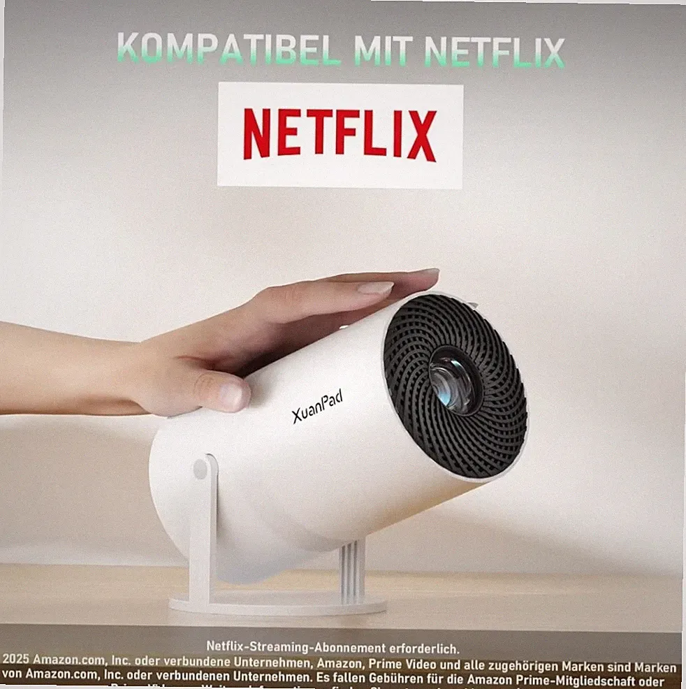 Mini Beamer 4K Unterstützung mit WiFi & Bluetooth