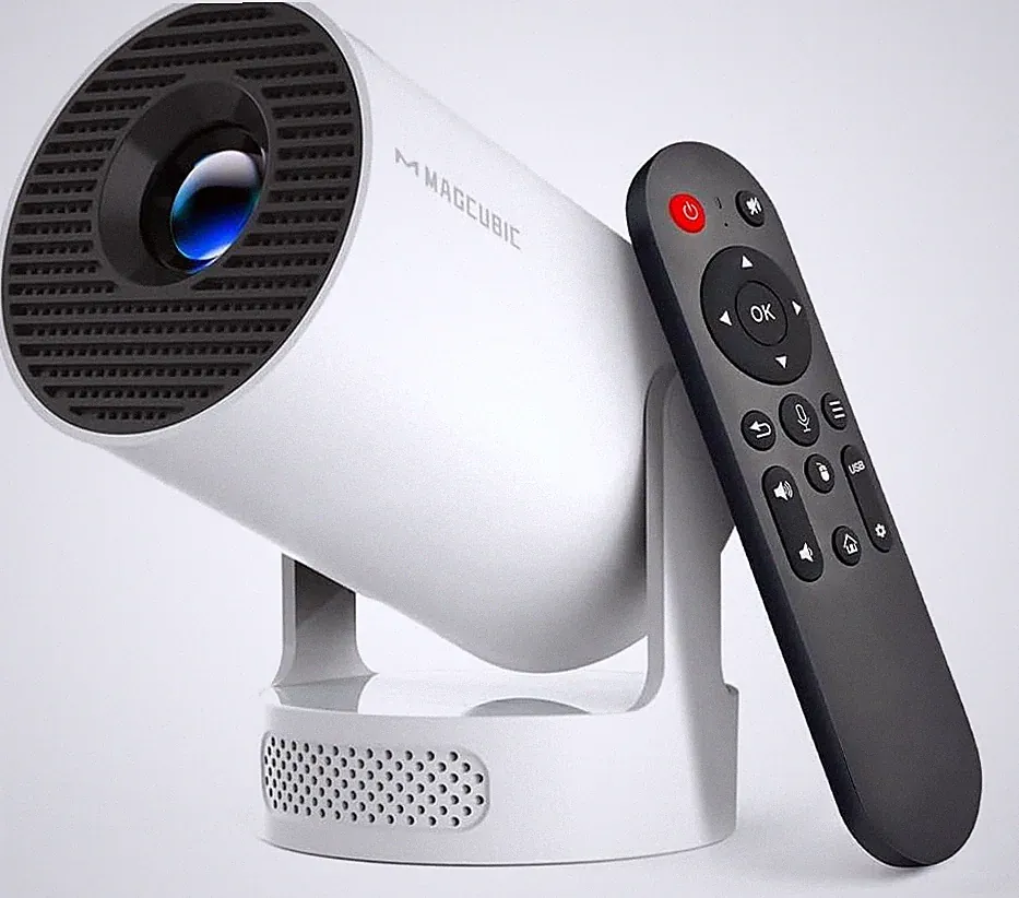 Mini Beamer 4K WLAN Projektor Heimkino tragbar 1080P mobil mit Lautsprecher HDMI