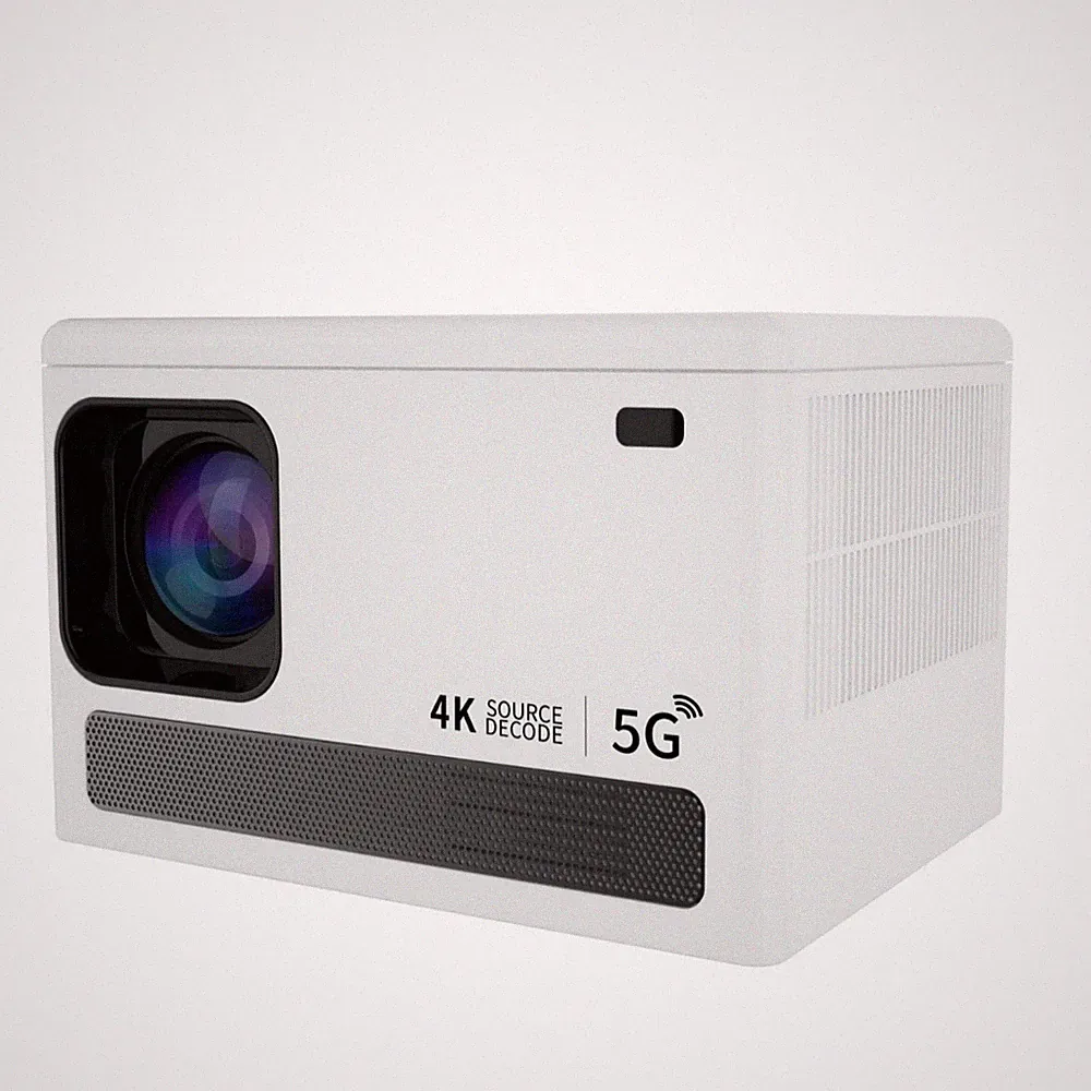Mini-Beamer 5G-fähig Heimkino-Beamer automatische Trapezkorrektur für Wohnzimmer