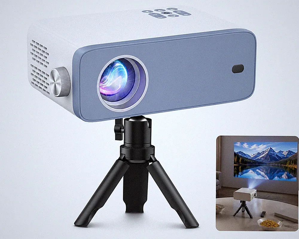 Mini Beamer Full HD 1080P 22000L Projektor Heimkino HDMI USB Handy Laptop TV