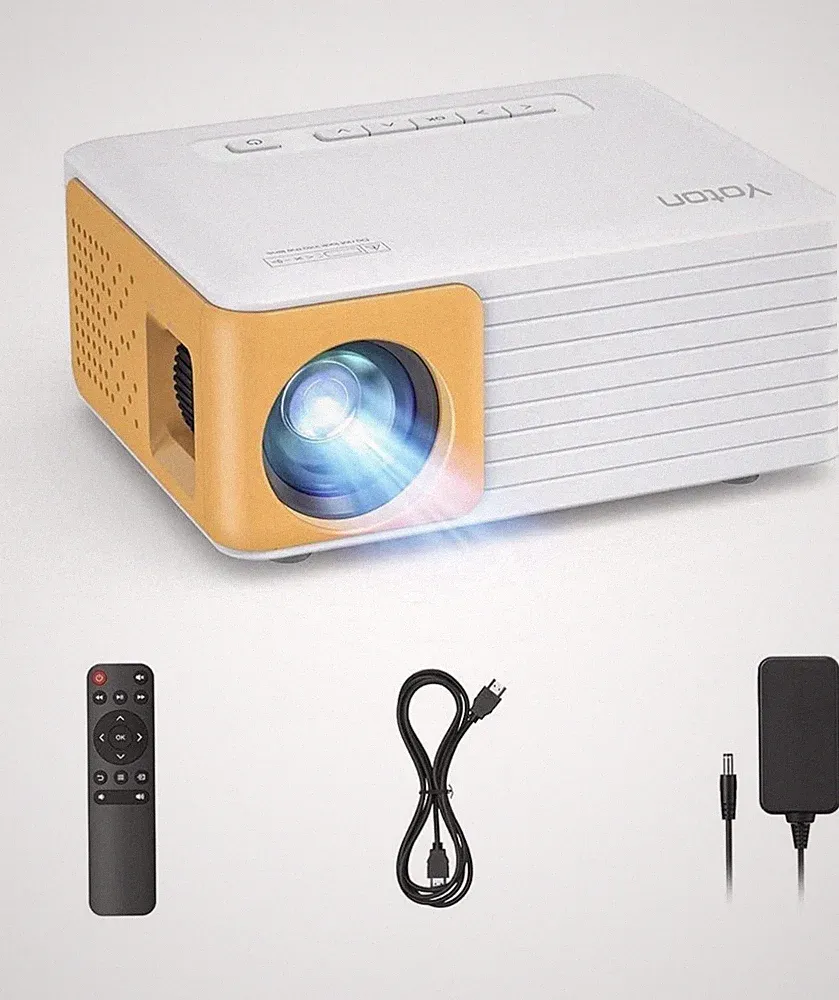 Mini Beamer Handy, 2025 YOTON Y3 Beamer Klein 1080P Unterstützt, 15000L Mini Pro