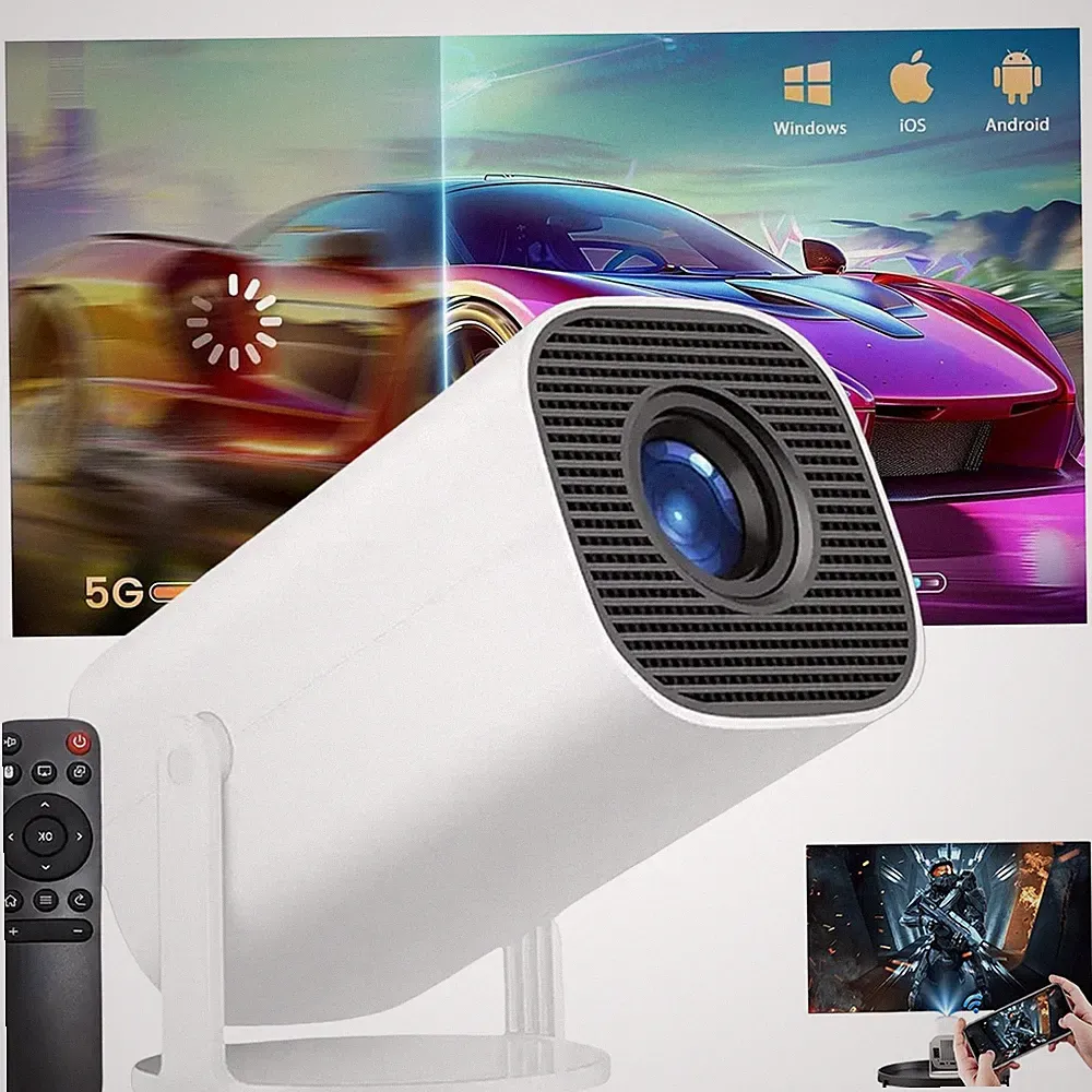 Mini Beamer HD Heimkino Projektor 5G WiFi Bluetooth Beamer Taschenkino 1080P NEU