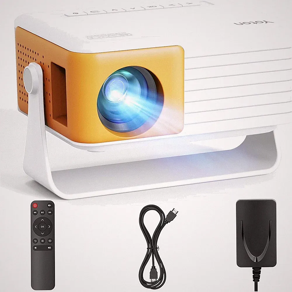 Mini Beamer Projektor 1080P LED HDMI USB Tragbar Heimkino 120 Zoll
