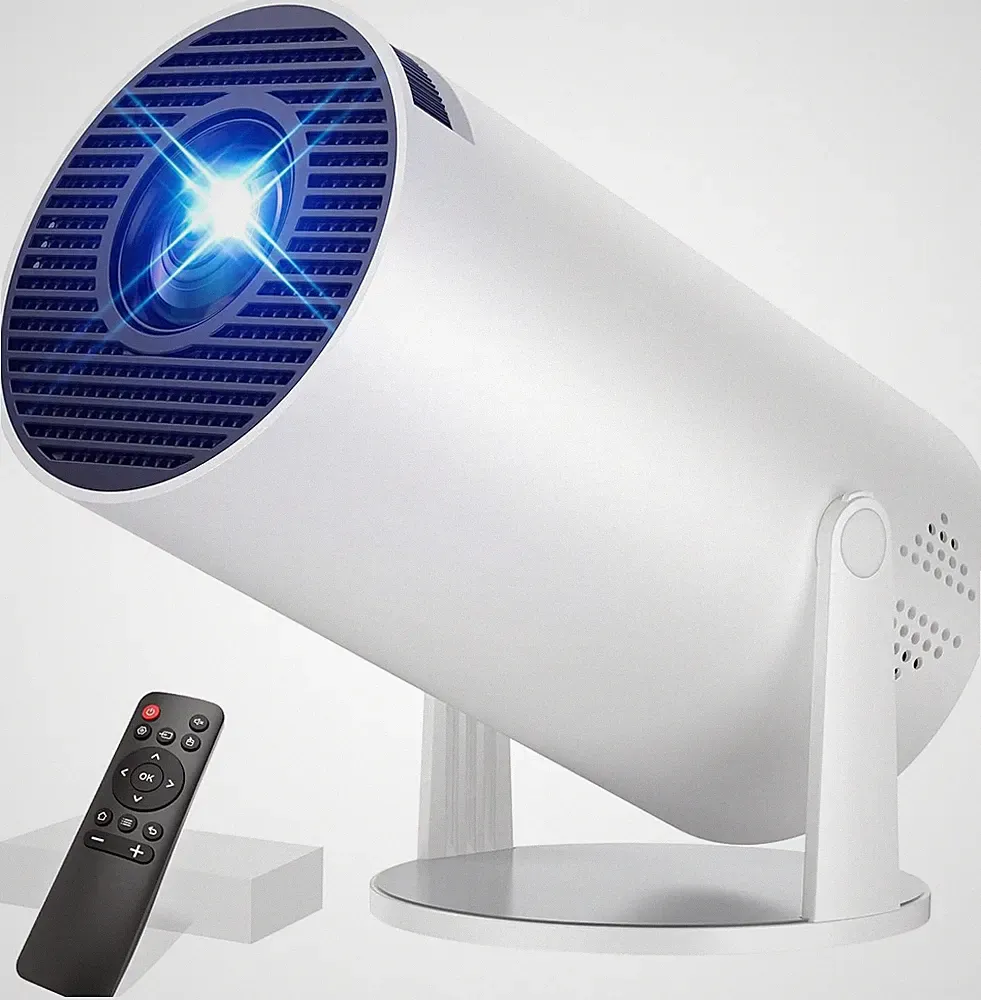 Mini Beamer S100 Unterstützt 4K 1080P, Projektor Tragbarer Bluetooth 5.4, 270°