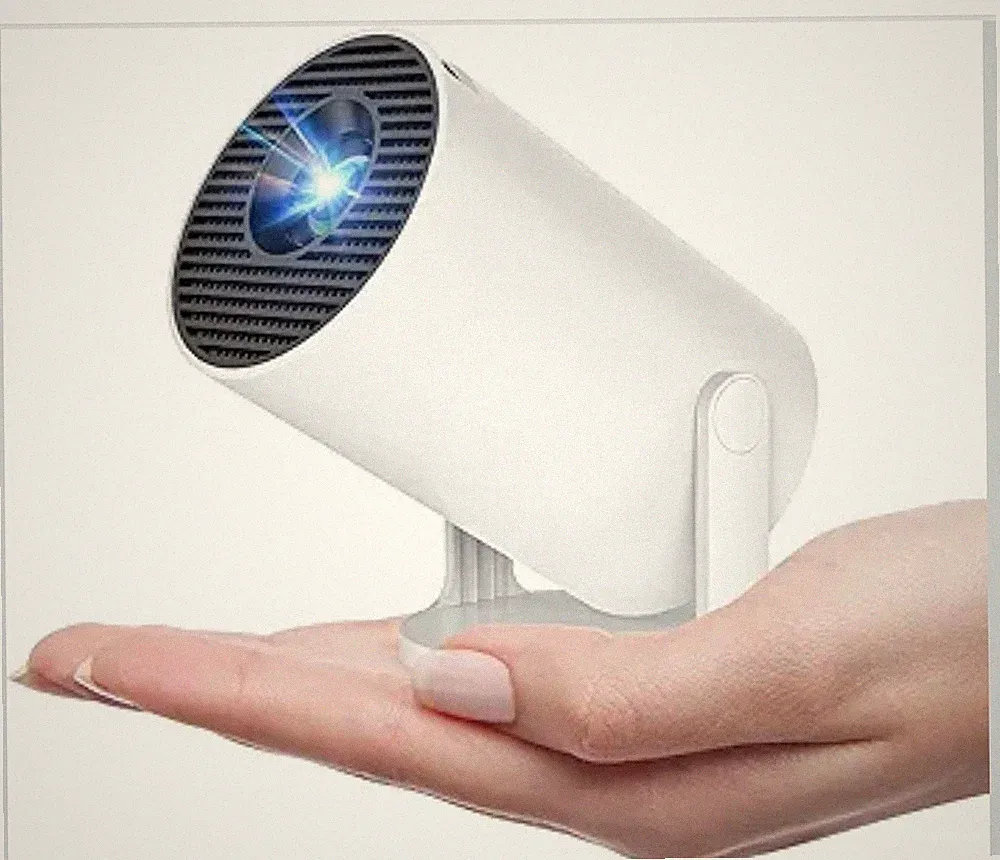 Mini Beamer, Smart 4K 1080P Beamer mit WIFI 6 und Bluetooth 5.4